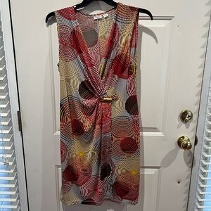 Cato Multicolor Swirl Midi Dress